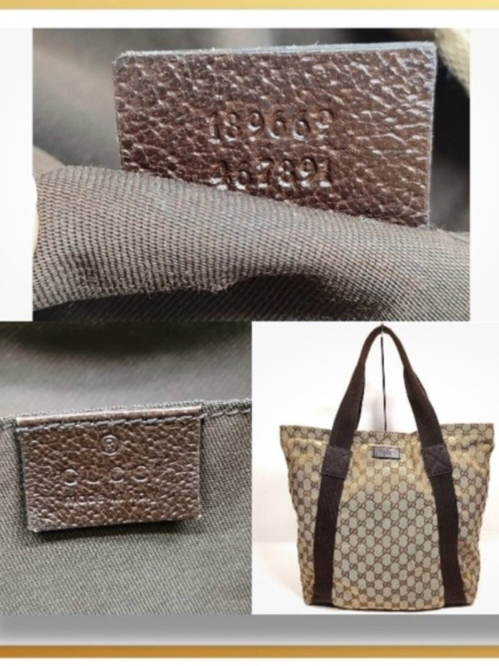 Upcycled Gucci GG classic monogram bag into barrettes set clips - Picture 5 of 5